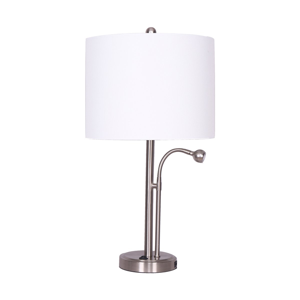 Sarantino 2-in-1 Table Lamp with LED Reading Light