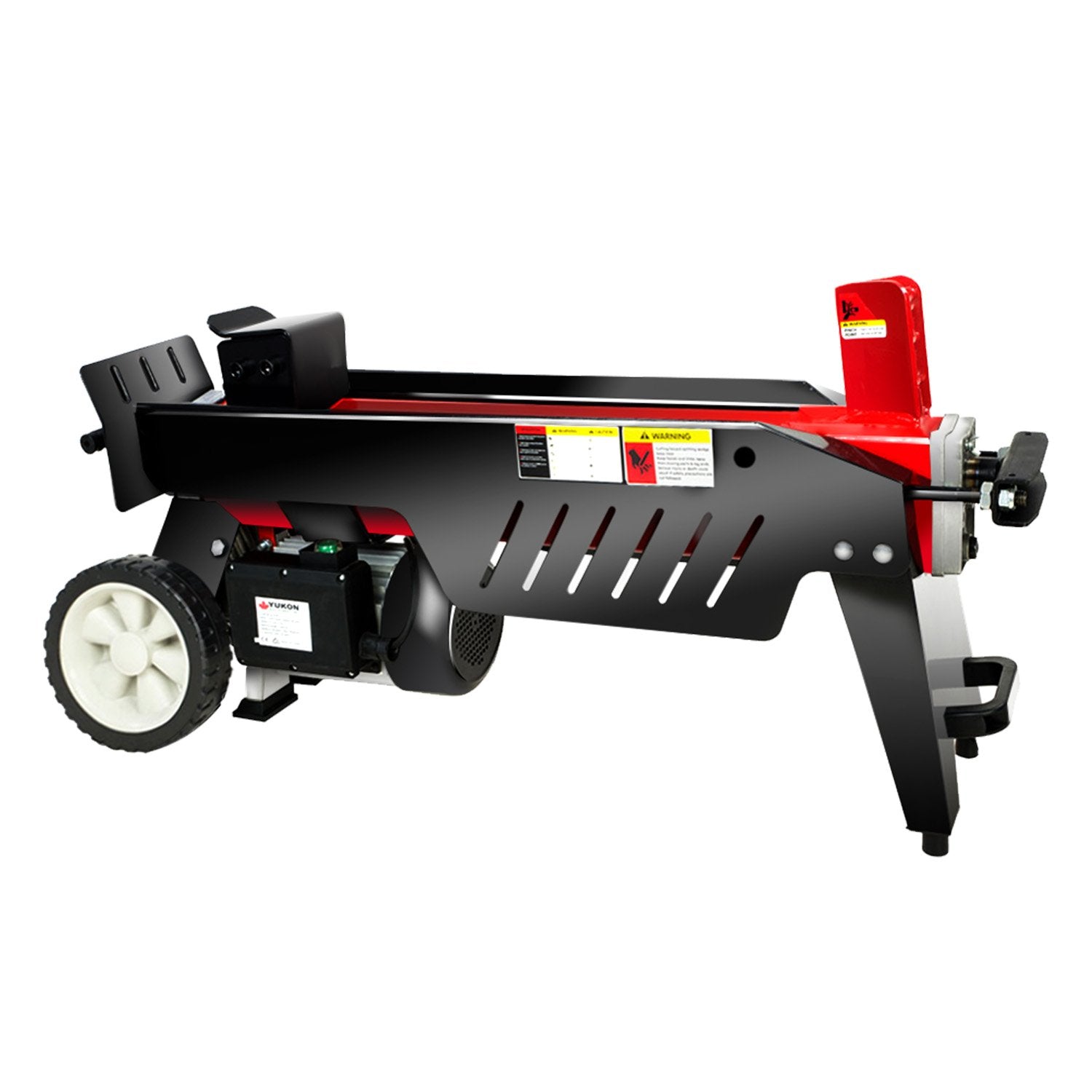 Yukon 7 Ton Electric Log Splitter With Side Protectors Axe Wood Cutter