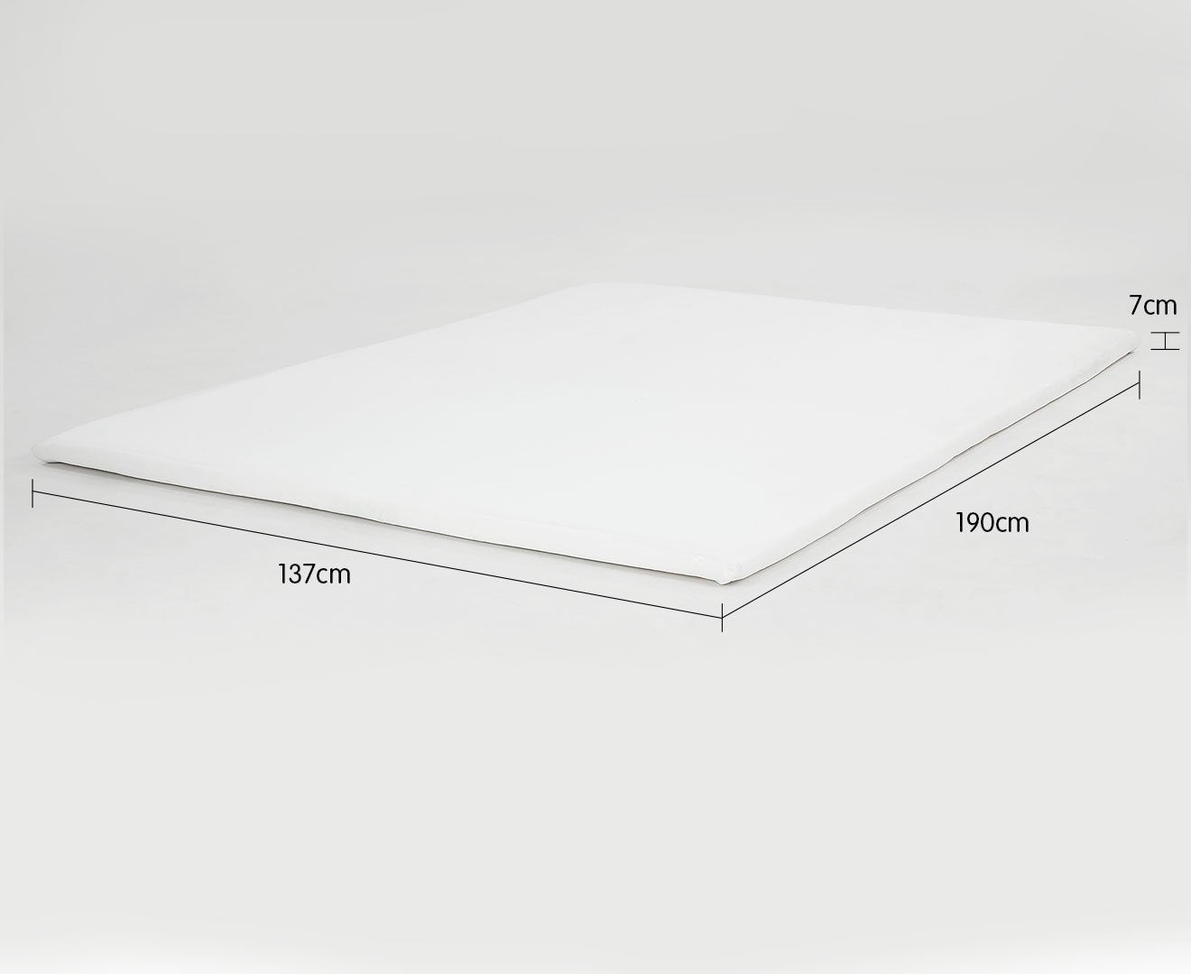 Laura Hill High Density Mattress Foam Topper 7cm - Double