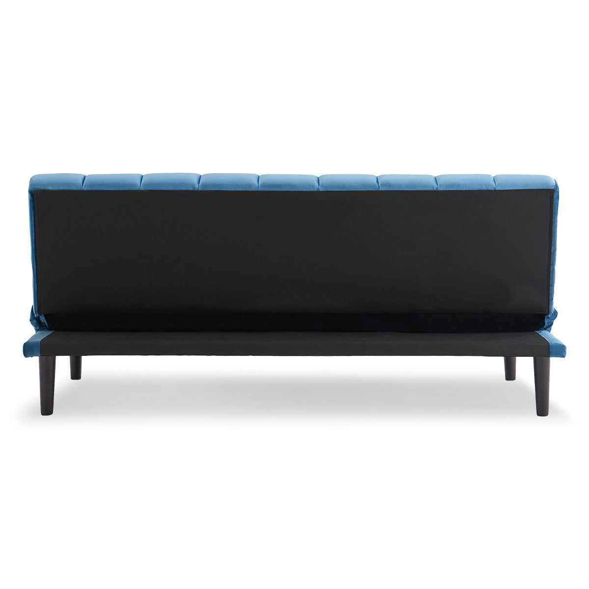 Sarantino Faux Suede Fabric Sofa Bed Furniture Lounge Seat Blue