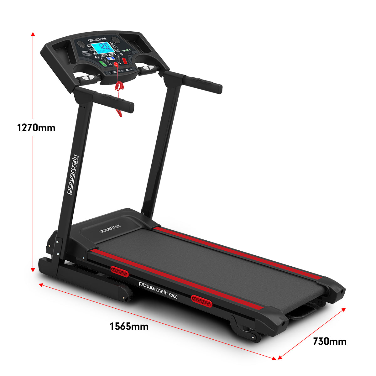 Powertrain K200 Electric Treadmill Folding Home Gym Running  Machine