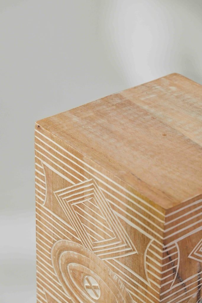 Tree Stripes Block Table / Stool