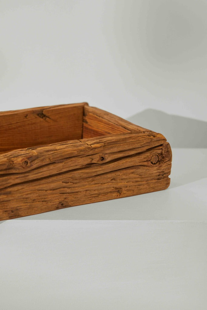 Tree Stripes Wooden Rustic Tray