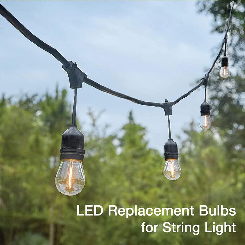15M Solar Festoon String Lights Kits Globe Outdoor Christmas Party Garden