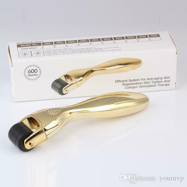 [DRS] 600 Titanium Micro Needle Derma Roller System Skin Care Theraphy