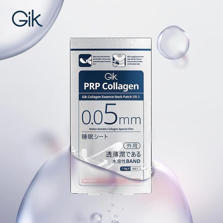 GIK PRP Collagen Essence Eye & Smile-Line/Neck Patch 5PCS Eye