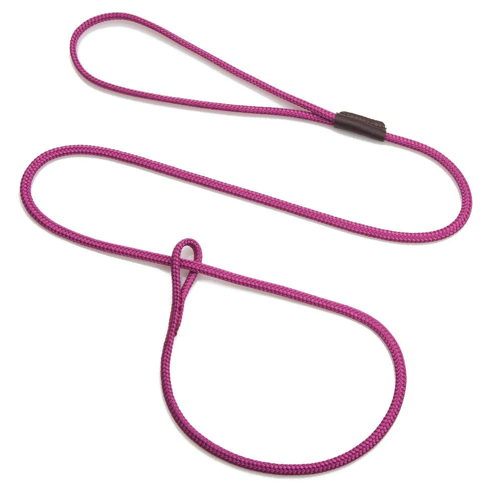 Mendota Show Loop Leash/Leash Lightweight RASPBERRY