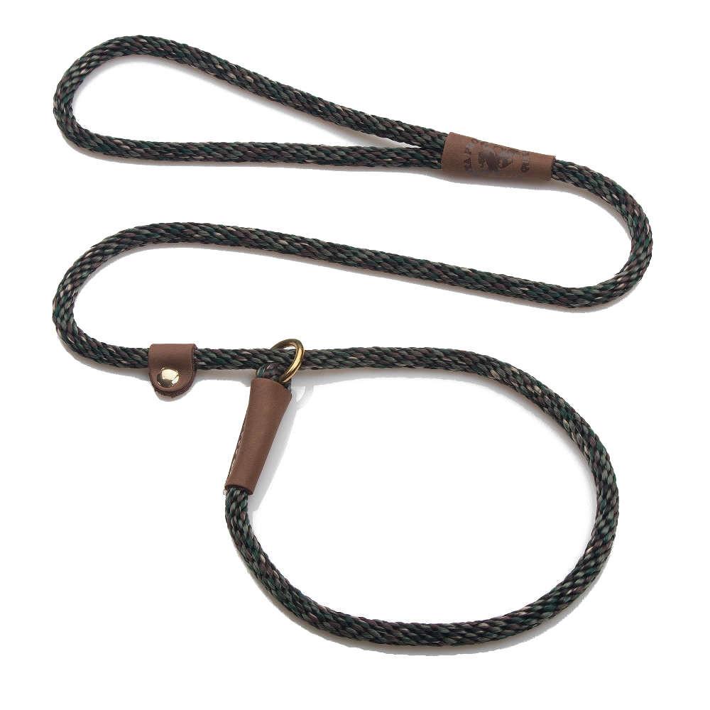 Mendota British Style Slip Leash - Length 3/8in x 6ft(10mm x 1.8m) - Camo