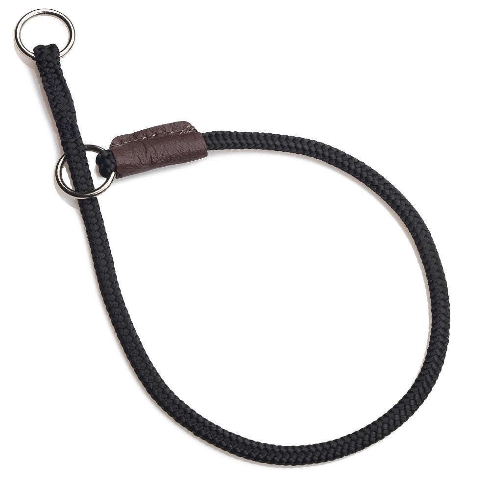 Mendota Products Fine Show Slip Collar 16in (40cm) - Made in the USA - Black