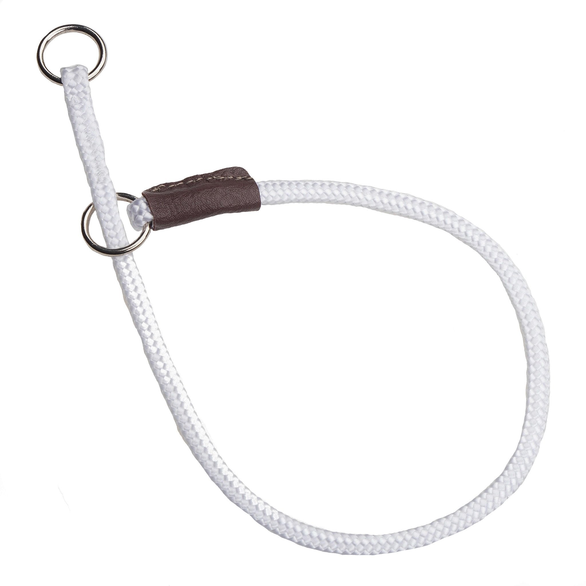 Mendota Products Fine Show Slip Collar 16in (40cm) - Made in the USA - White