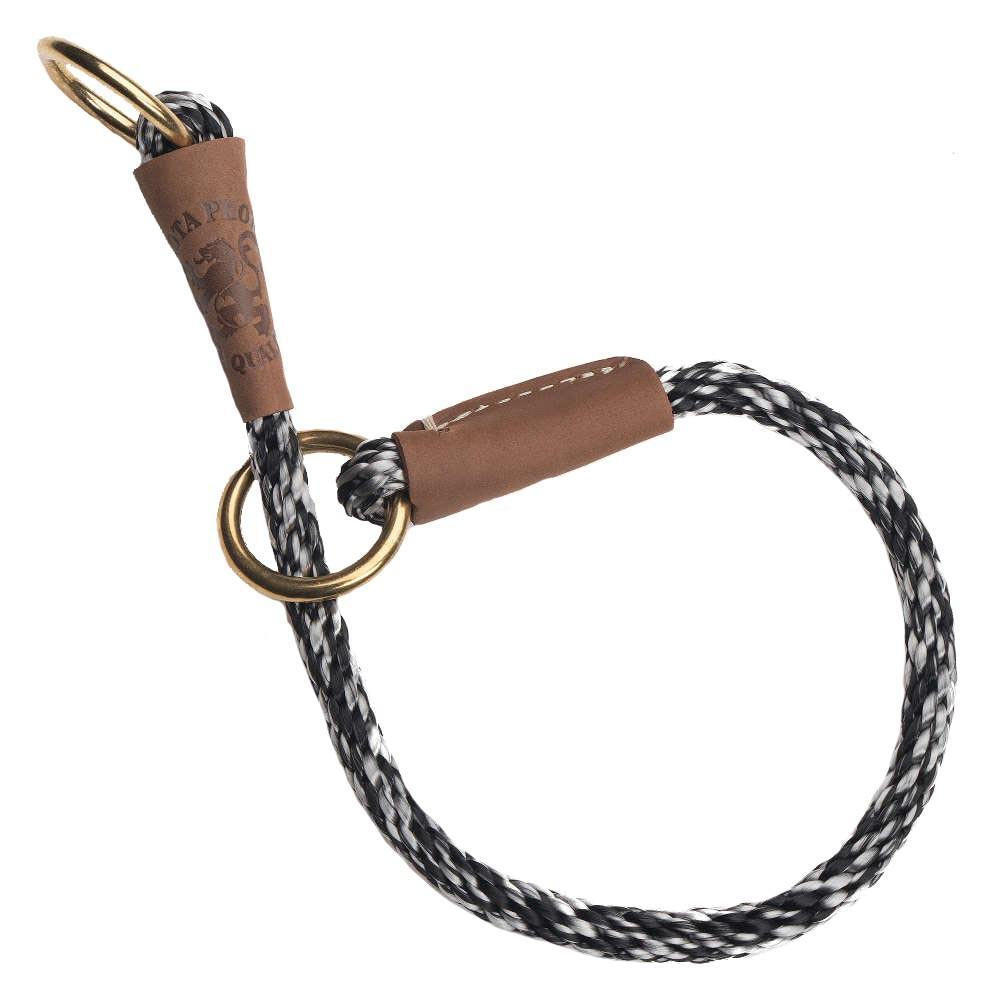 Mendota Products Dog Command Rope Slip Collar 20in (51cm) - Made in the USA - Salt and Pepper