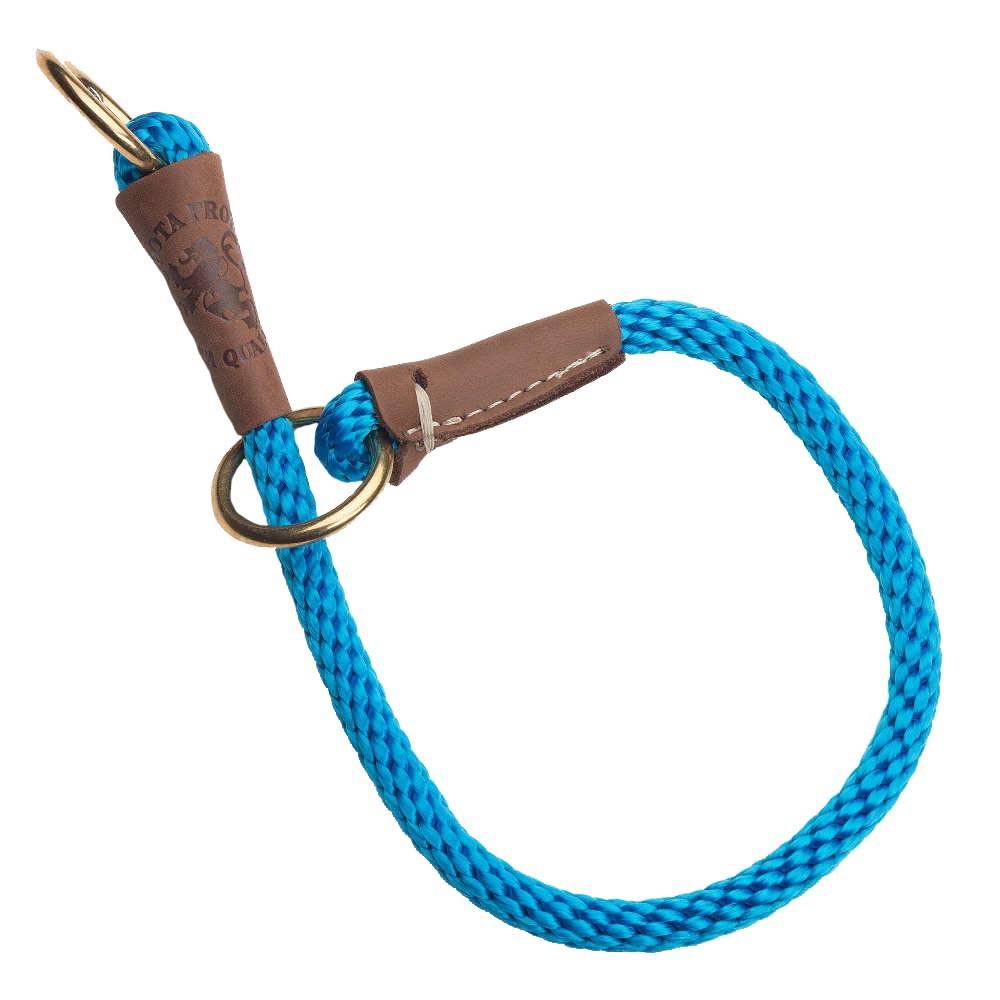 Mendota Products Dog Command Rope Slip Collar 26in (66cm) - Made in the USA - Blue