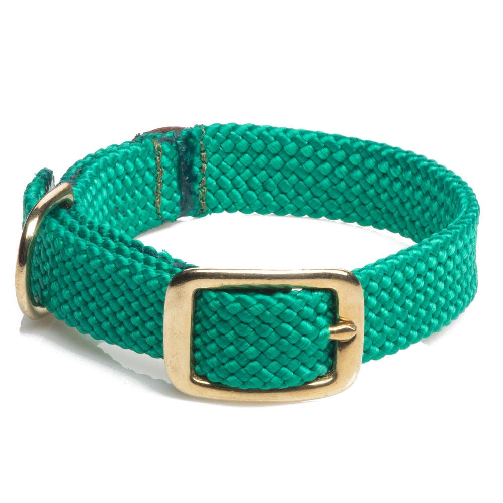 Mendota Doublebraided Collar 21" KELLY GREEN