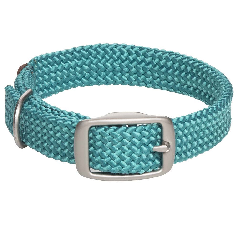 Mendota Doublebraided Collar 24" TEAL Nickel