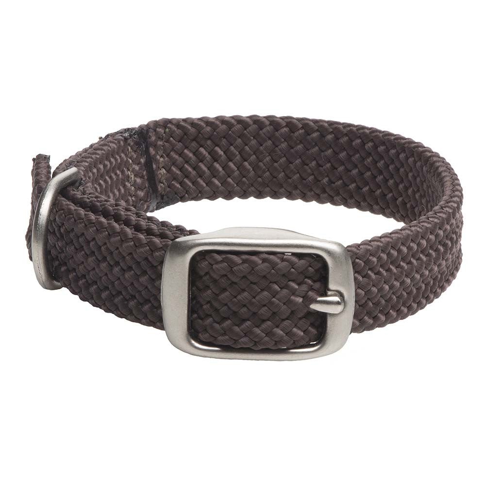 Mendota Doublebraided Junior Collar 14" BROWN Nickel