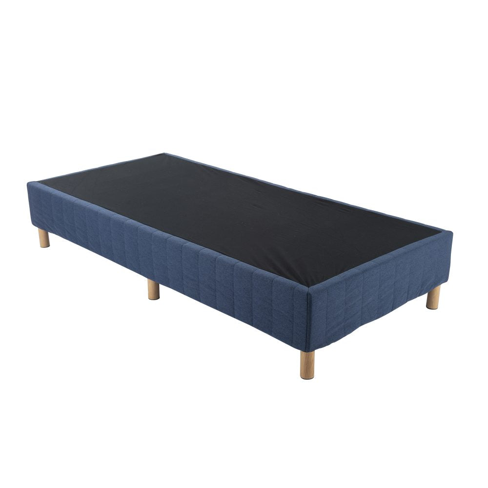 Metal Bed Frame Mattress Foundation Blue - Single