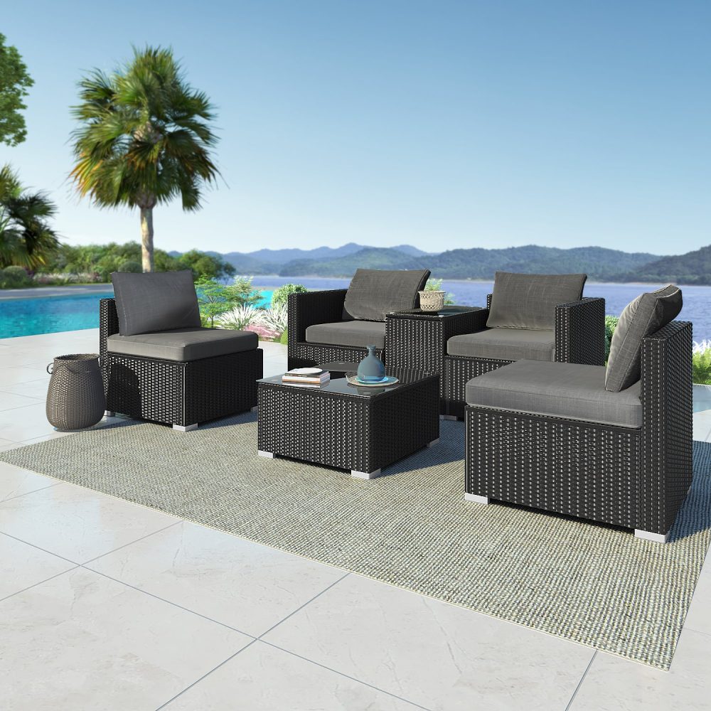 Modular Outdoor Wicker Lounge Set