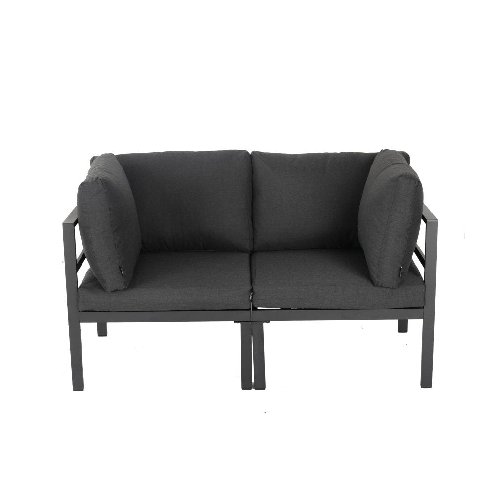 Outdoor 7 Piece Charcoal Grey Couches