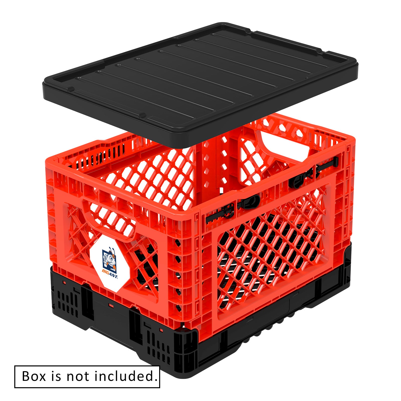 BigAnt Black Cap for Smart Foldable Stackable Crate 25L