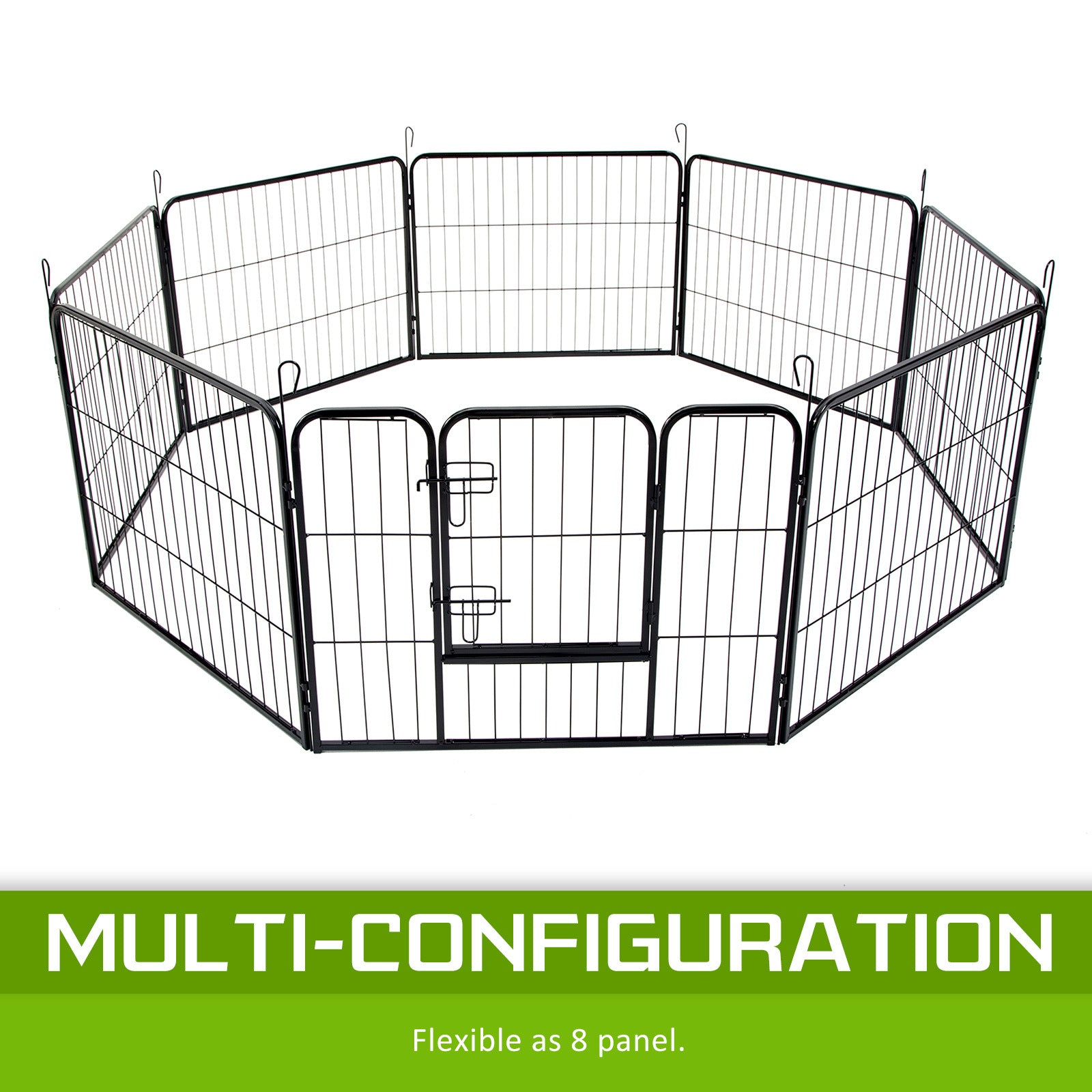 Paw Mate Pet Playpen Heavy Duty 31in 8 Panel Foldable Dog Exercise Enclosure Fence Cage