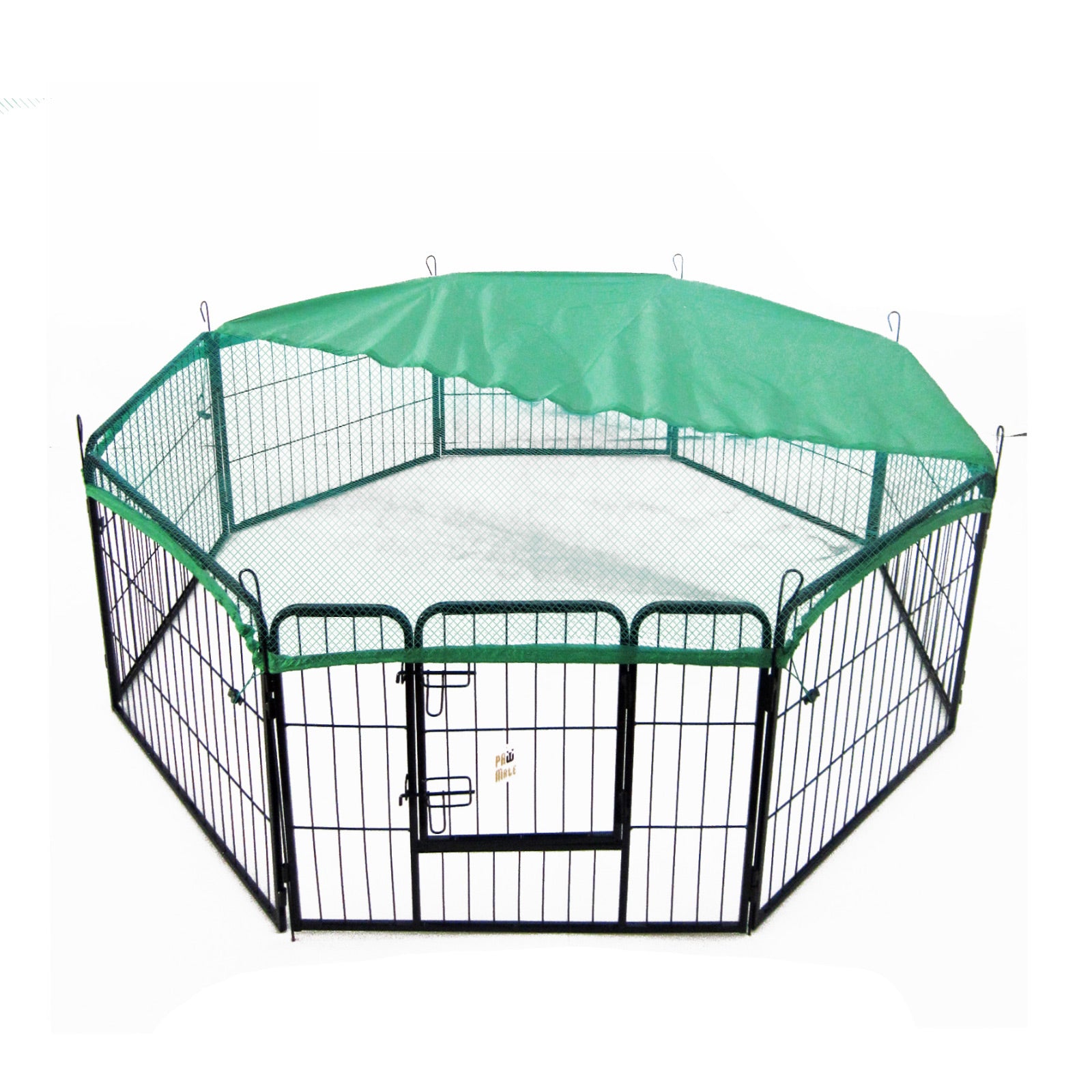 Paw Mate Pet Playpen Heavy Duty 31in 8 Panel Foldable Dog Cage + Cover