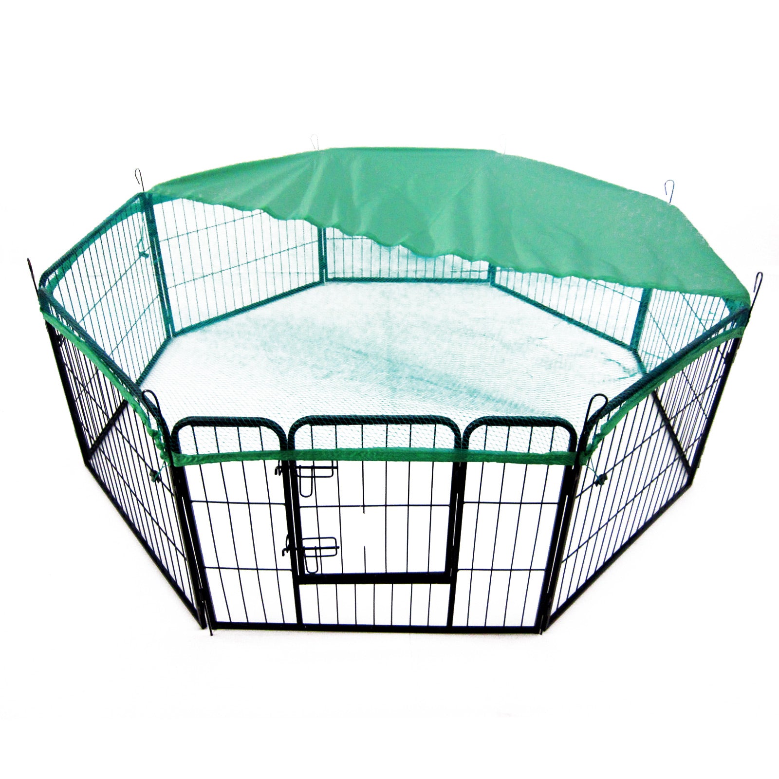 Paw Mate Green Net Cover for Pet Playpen 32in Dog Exercise Enclosure Fence Cage