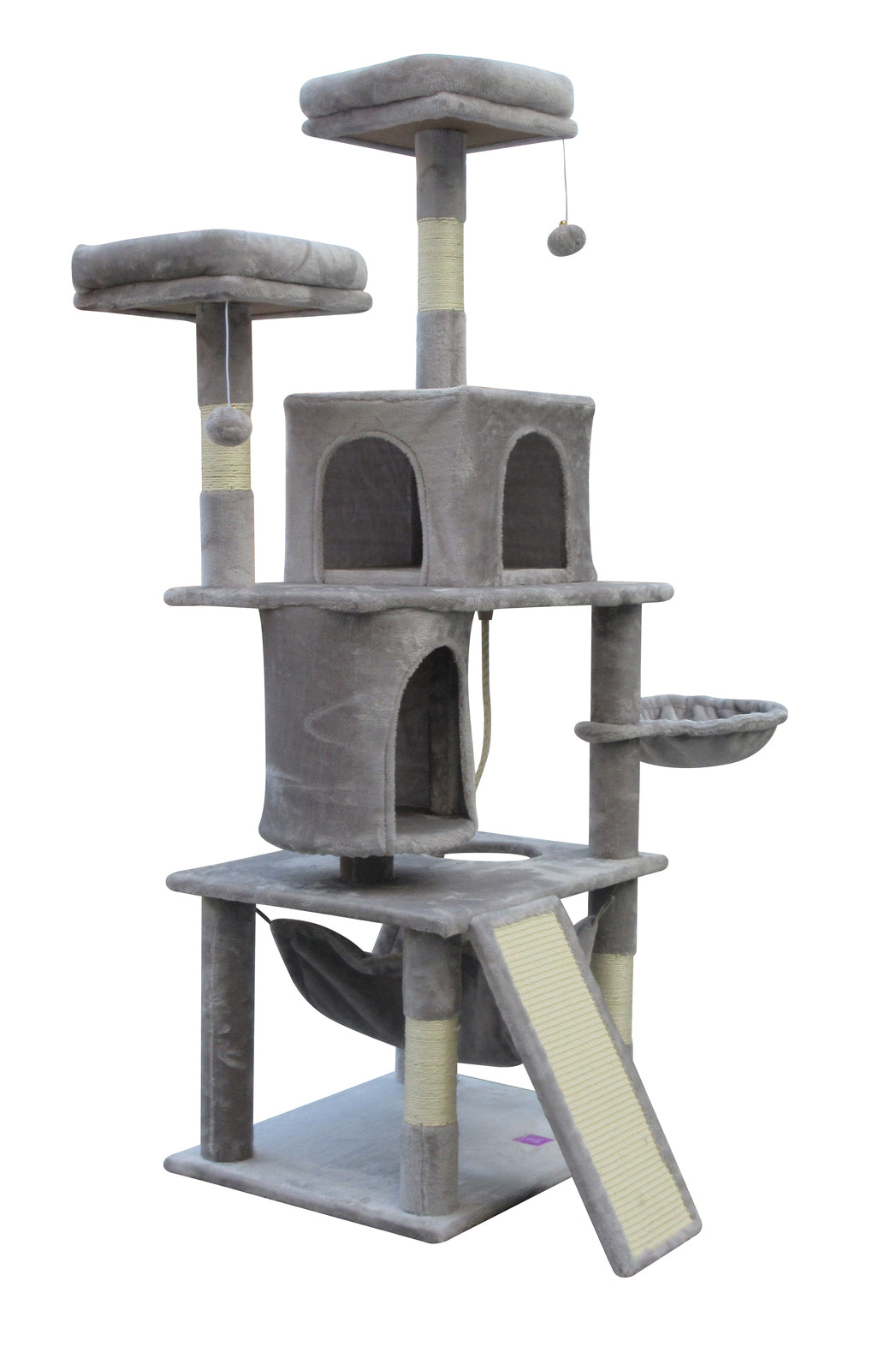 YES4PETS Large Cat Scratching Post Tree Scratcher Pole-Little Grey