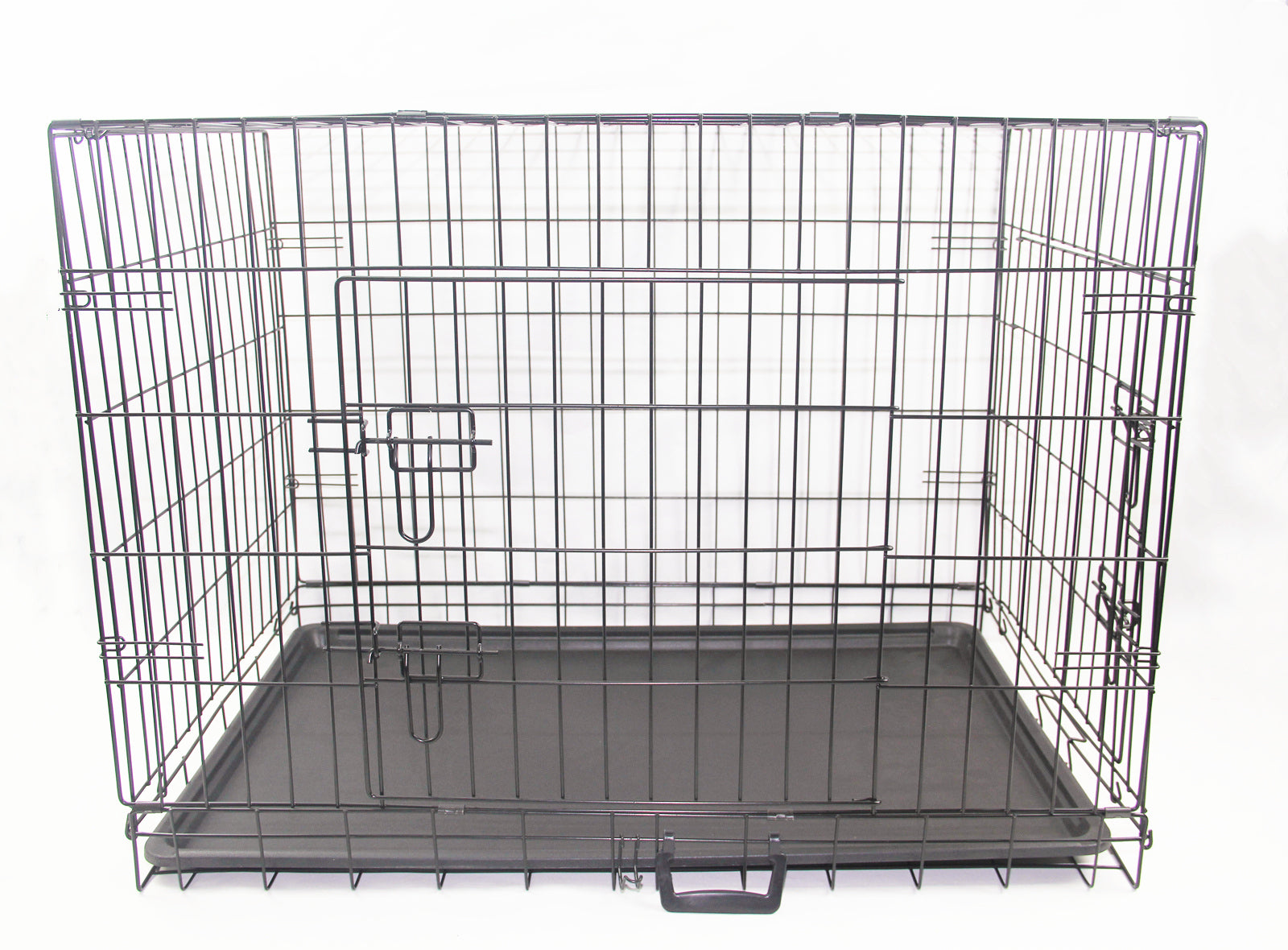 30' Portable Foldable Dog Cat Rabbit Collapsible Crate Pet Cage with Blue Cover Mat