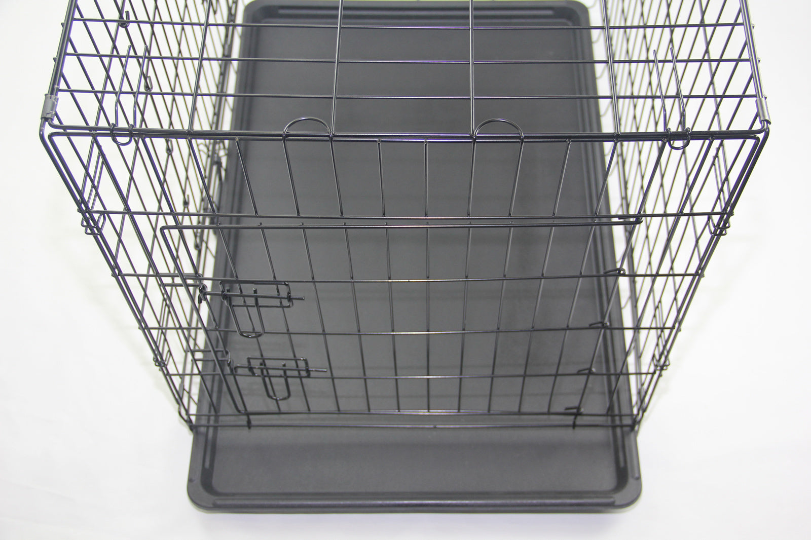 30' Portable Foldable Dog Cat Rabbit Collapsible Crate Pet Cage with Blue Cover Mat