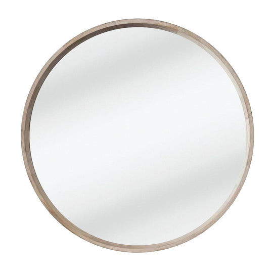 Natural wood - Mirror Round
