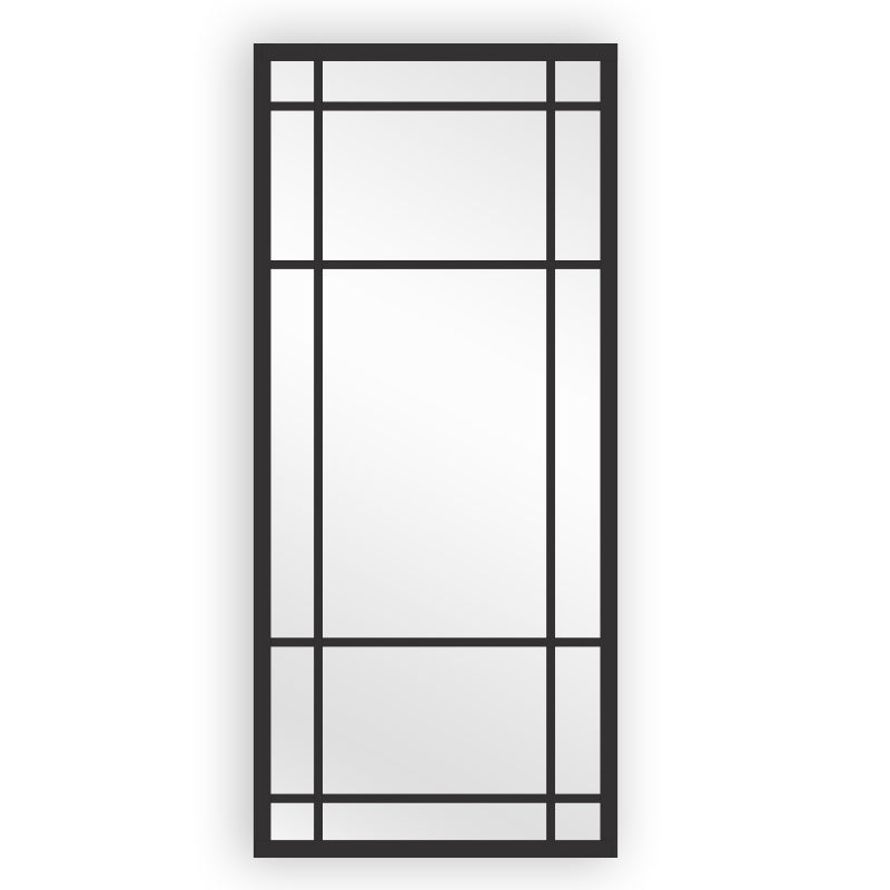 Window Style Mirror Full Length - Black 80 CM x 180 CM