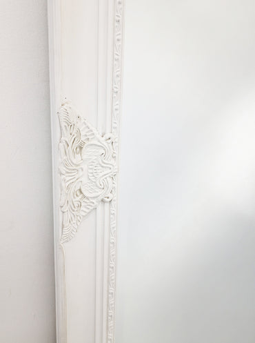 French Provincial Ornate Mirror - WHITE - X Large 100cm x 190cm