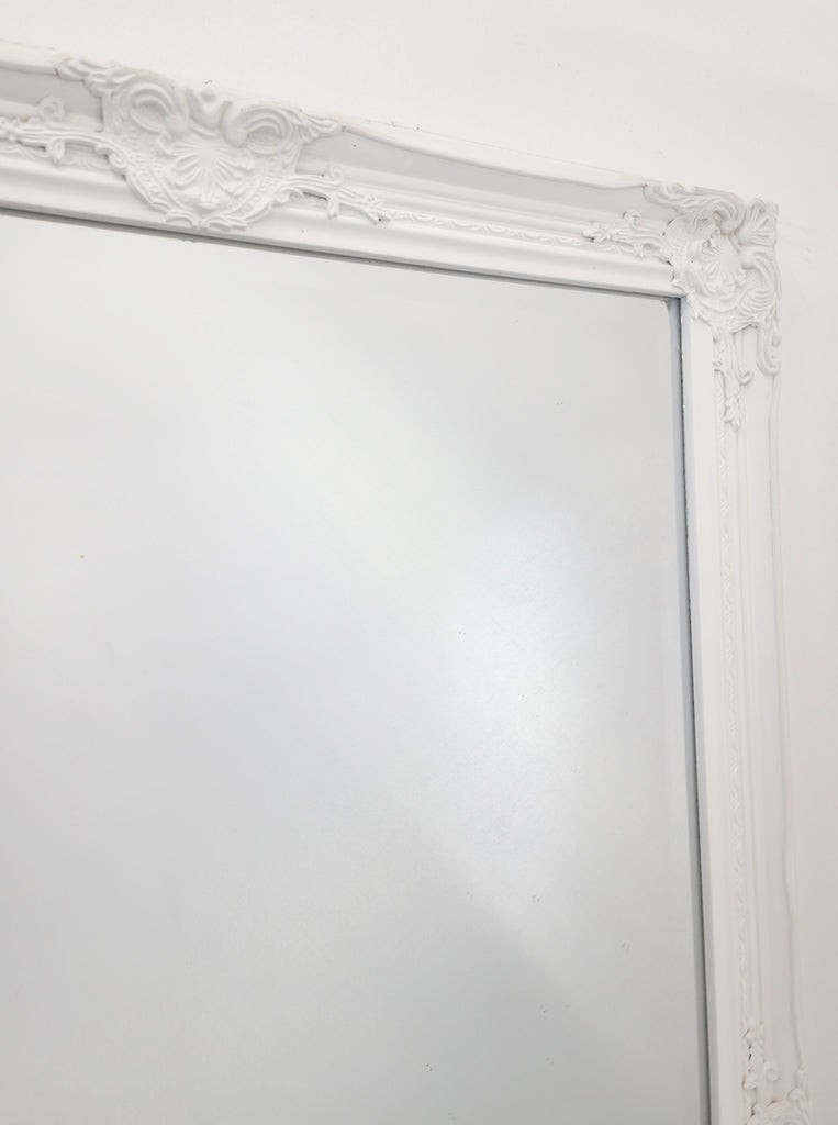 French Provincial Ornate Mirror - White - Small 80cm x 110cm