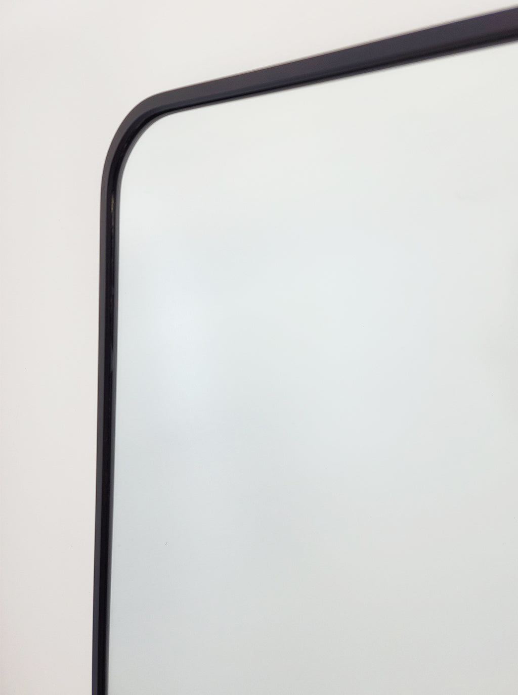 Black Metal Rectangle Mirror - Medium 80cm x 170cm