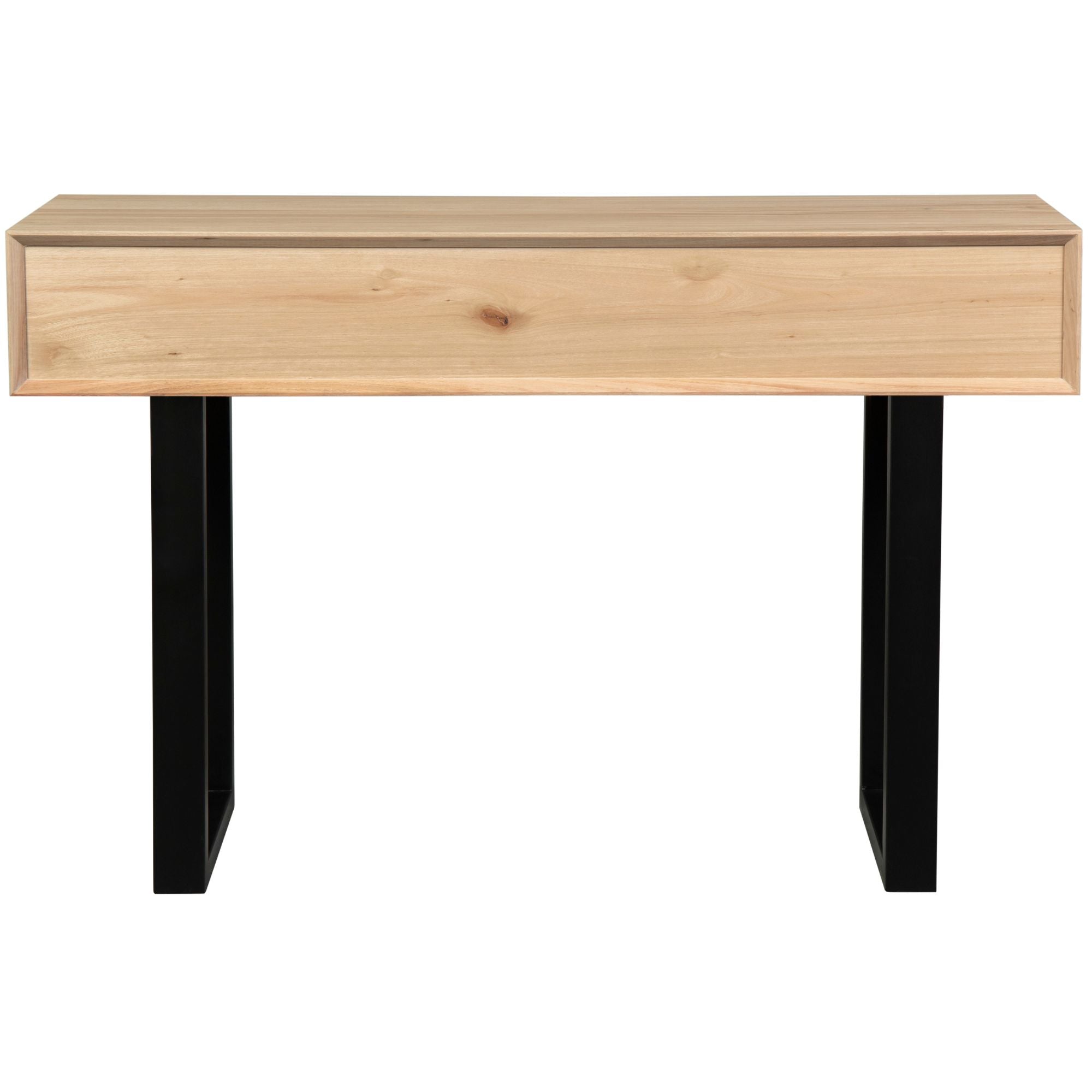 Aconite Console Hallway Entry Table 120cm Solid Messmate Timber Wood - Natural