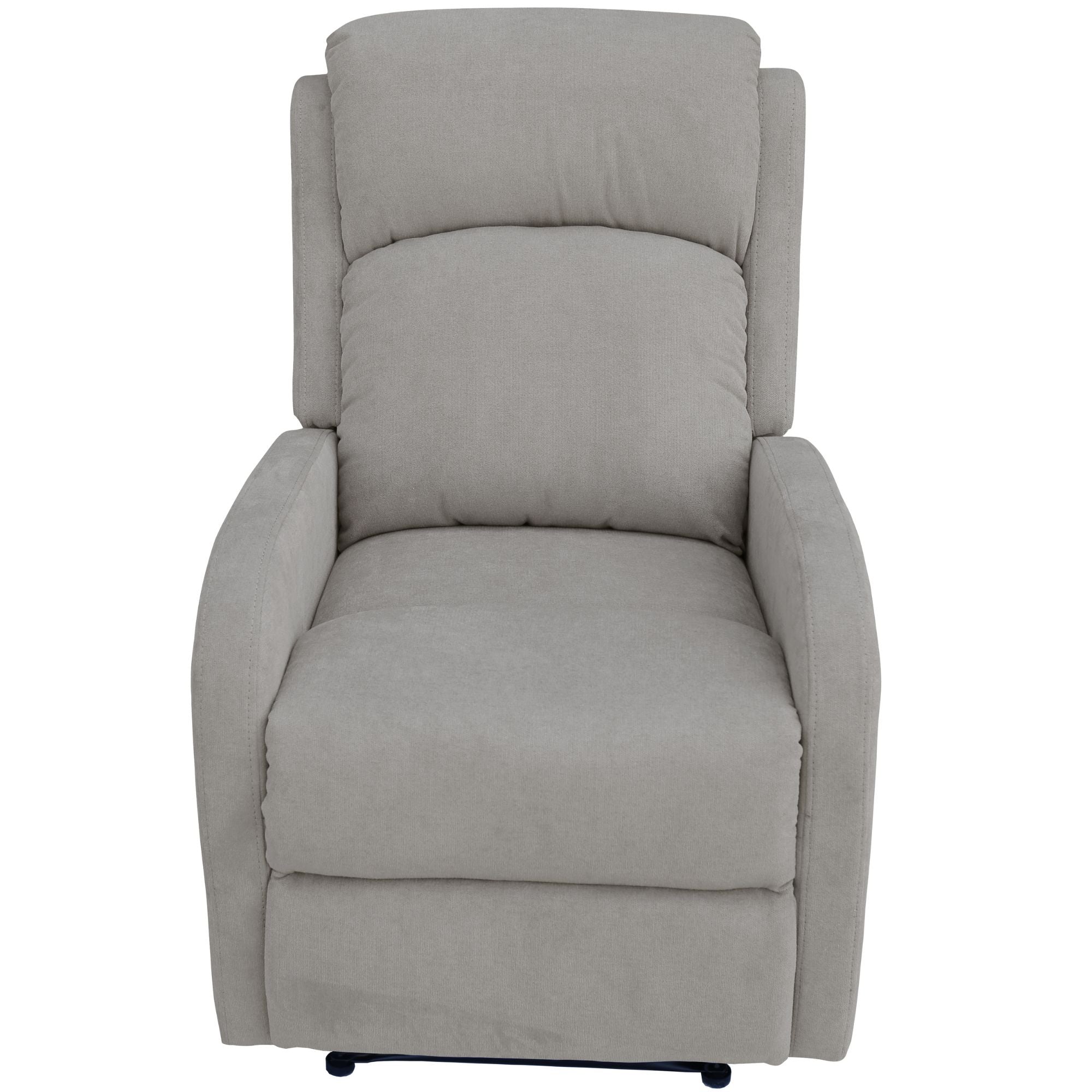 Maxcomfy Fabric Manual Recliner Lounge Arm Chair - Light Grey