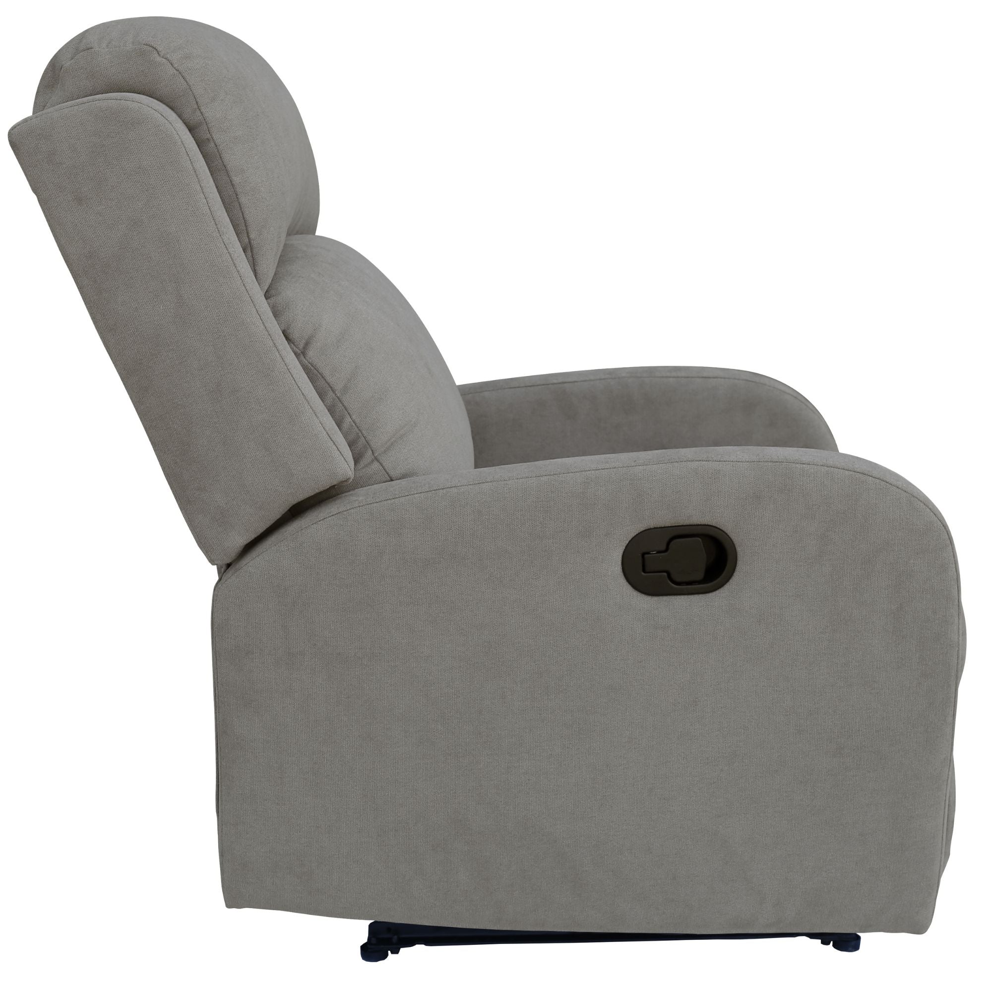 Maxcomfy Fabric Manual Recliner Lounge Arm Chair - Light Grey