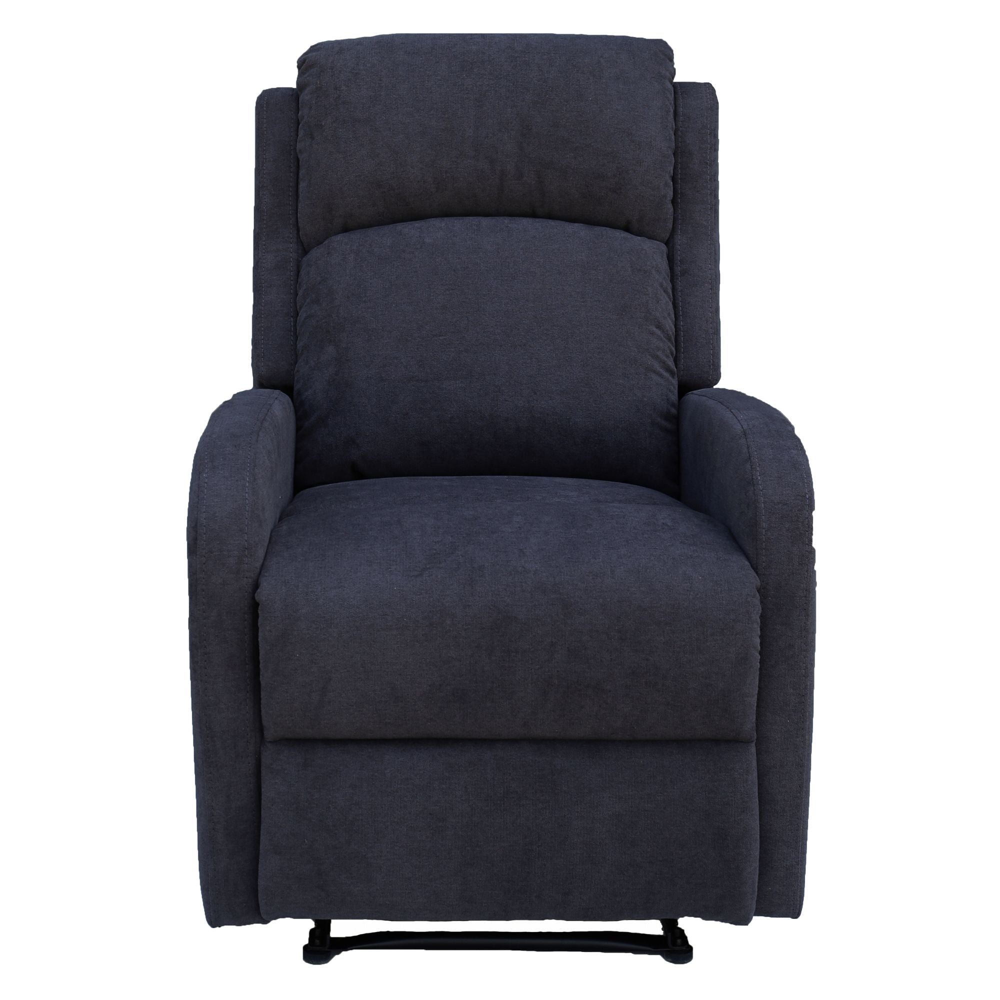 Maxcomfy Fabric Manual Recliner Lounge Arm Chair - Dark Grey