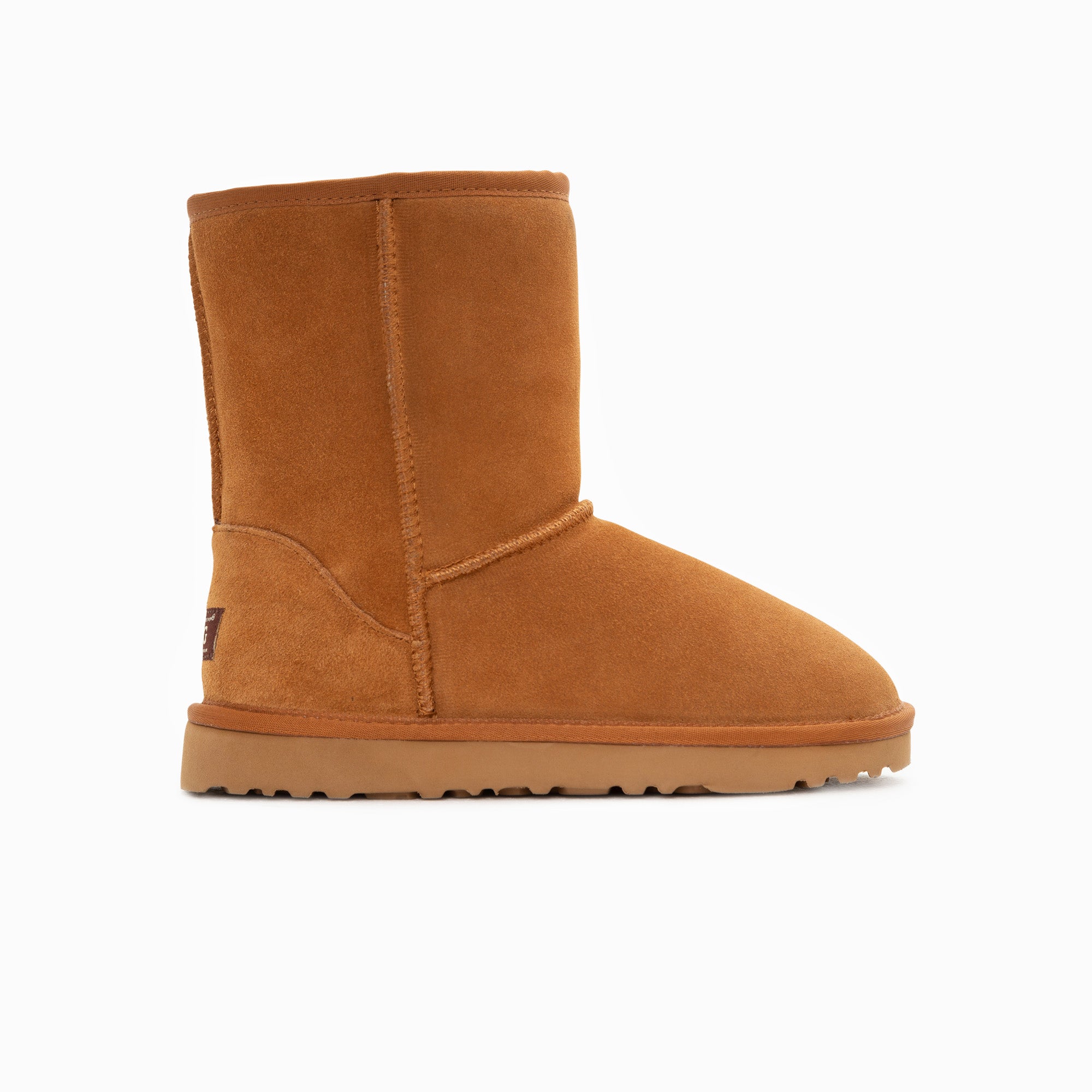 Ugg Boots Genuine Australian Sheepskin Unisex Short Classic Suede (Chestnut, EU43)