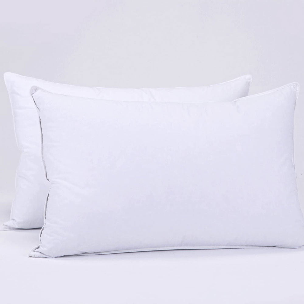 2 Premium Hotel 950g Pillows 74CM x 48CM Pillows Breathable Cotton