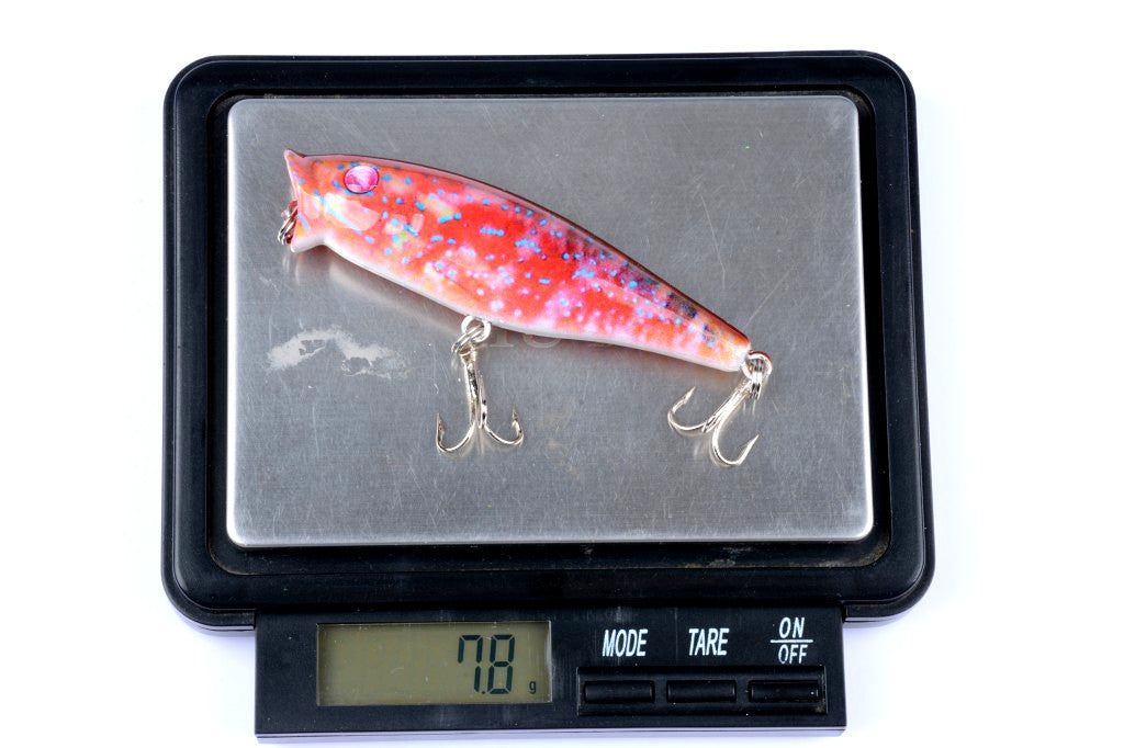 5X 7.5cm Popper Poppers Fishing Lure Lures Surface Tackle Fresh Saltwater