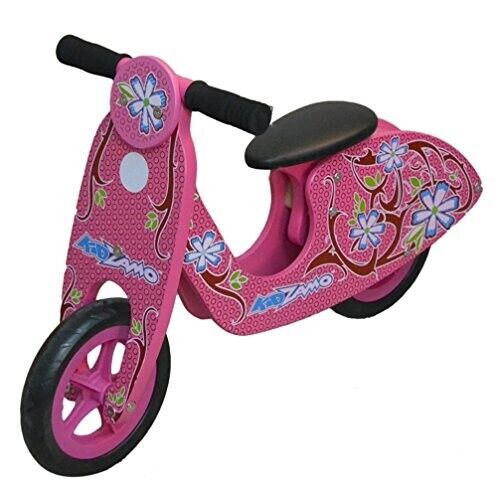 Kidzamo Maria Pink Wooden Balance Scooter 12" for Kids