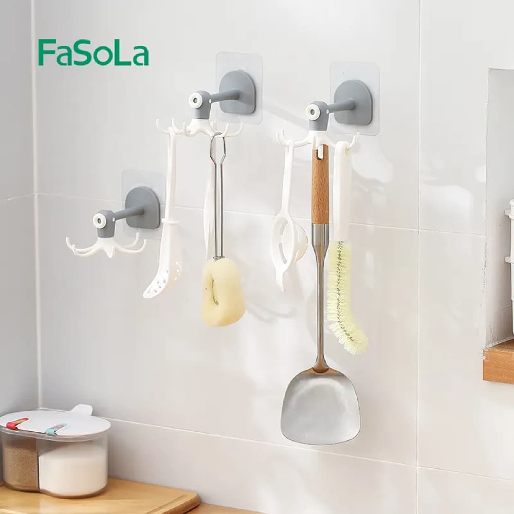 Fasola Rotary Hook White 13.8*11.2*7cm