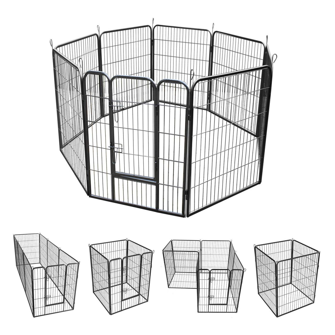 Pet Playpen 48" 8 Panel Dog Puppy Enclosure Cage Fence