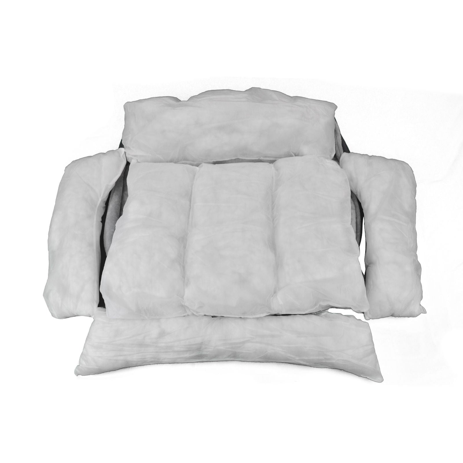 Sofa-Style Dog Bed Waterproof Washable Soft High Back Comfy Sleeping Kennel M