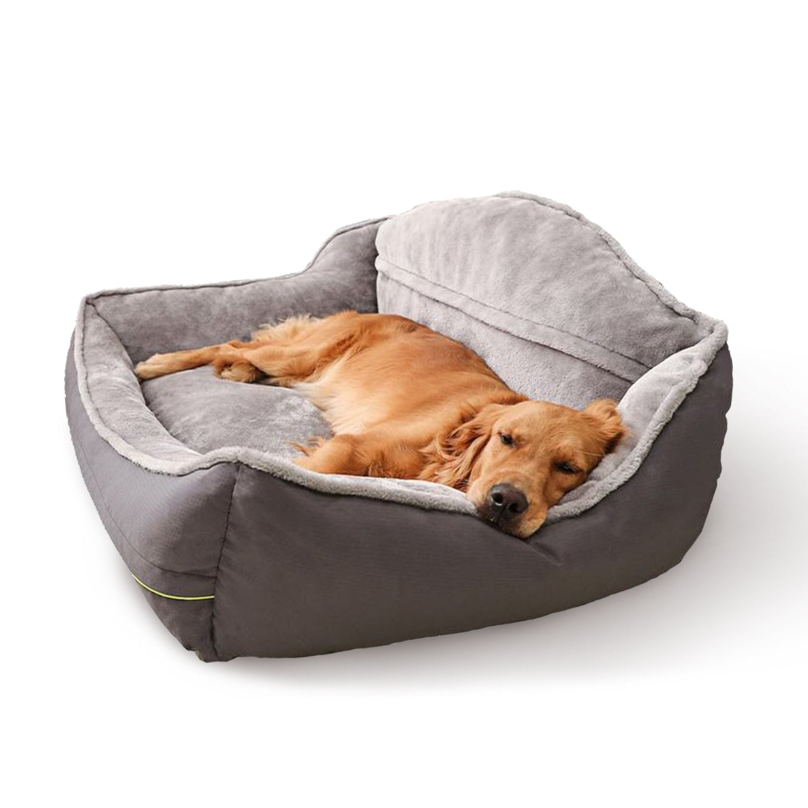 Sofa-Style Dog Bed Waterproof Washable Soft High Back Comfy Sleeping Kennel XL