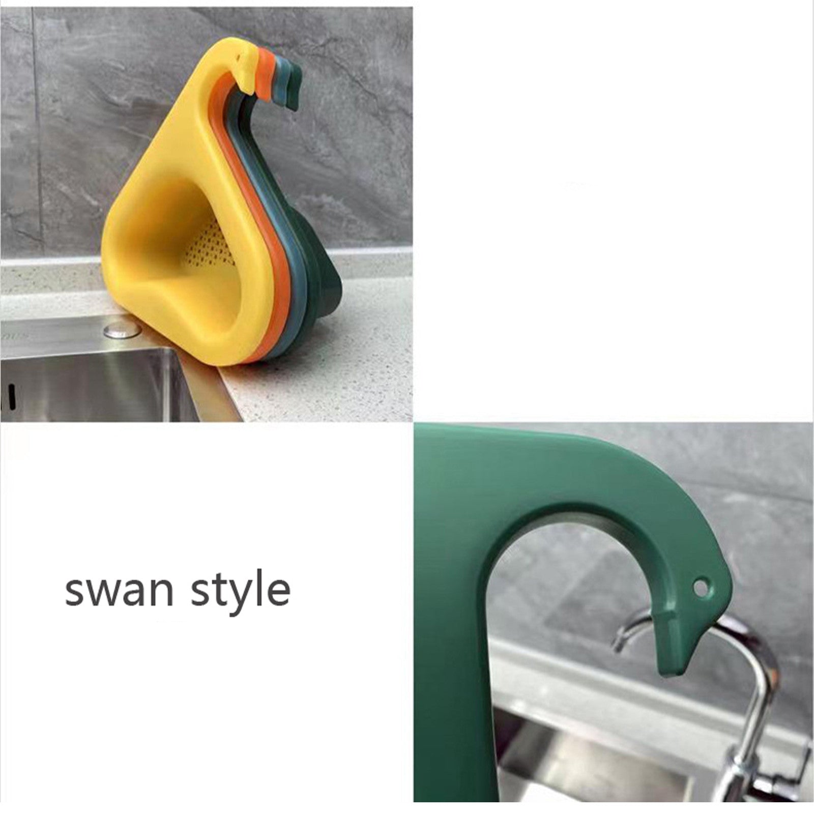 cookingstuff Triangle Kitchen Storage Drain Basket Household Sink hanging type Drain Rack