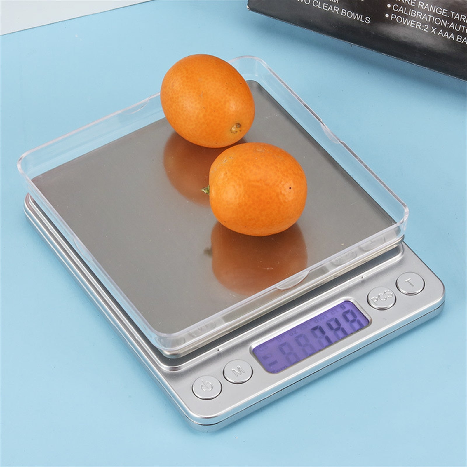 Cookingstuff Digital Scales Kitchen Scale LCD Food Stainless Steel Battery 500g