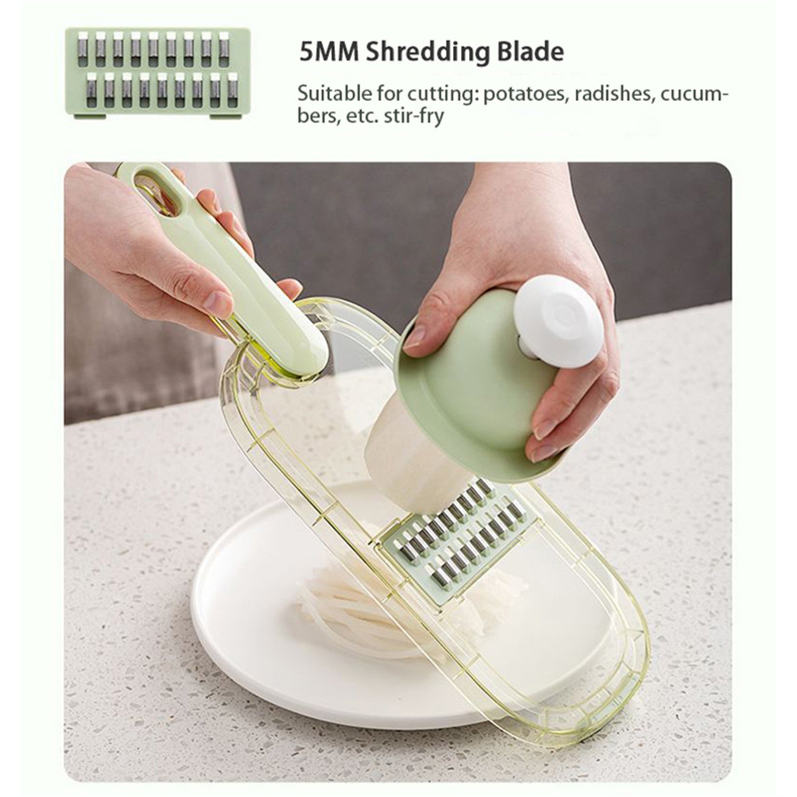 Cookingstuff Multi-Functional Household Fruit Cutter Chopper Fruit Vegetable Peeler Green