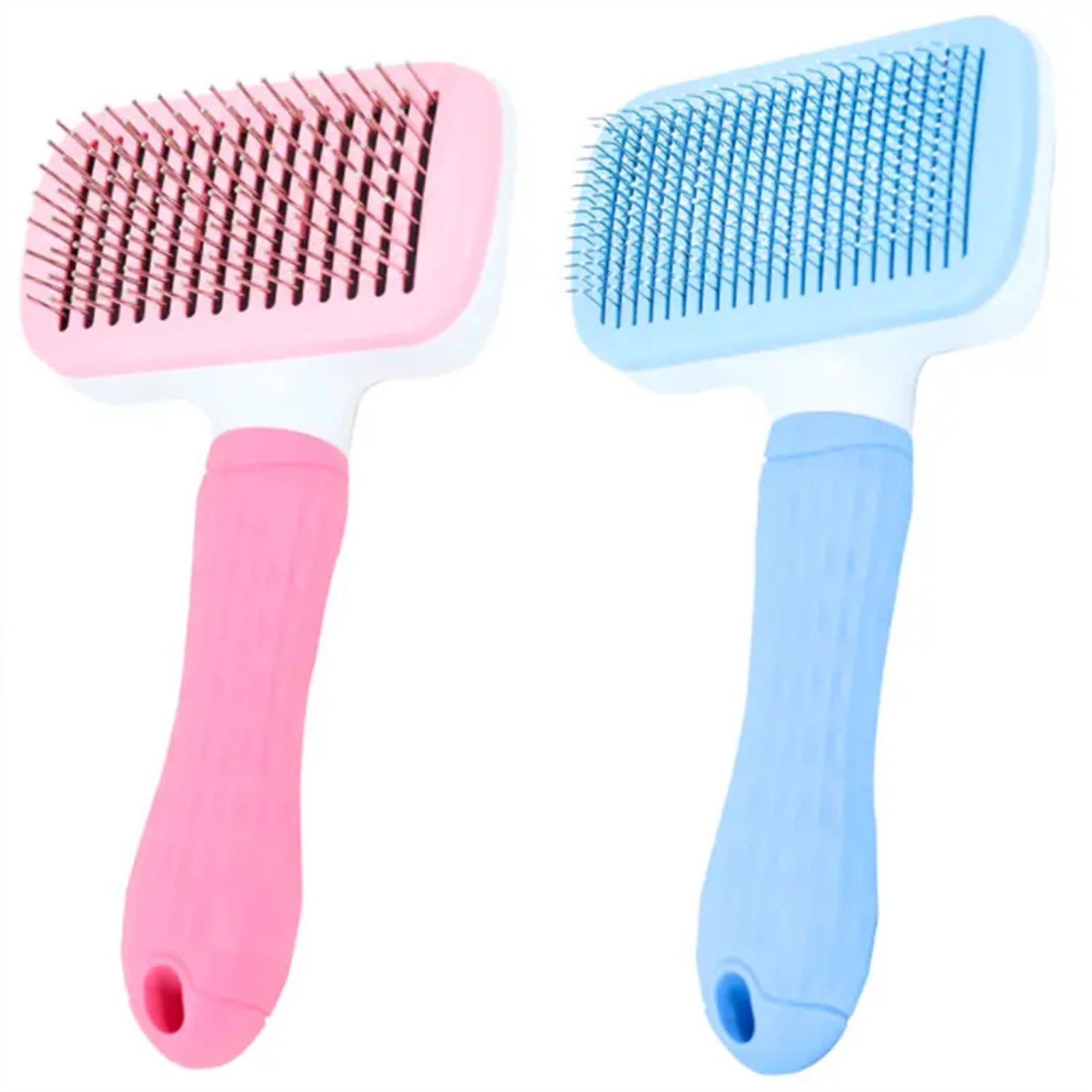 Pawfriends Pet Dog Cat Grooming Comb Brush Tool Gently Removes Loose Knots Mats Pink